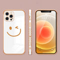 Schutzhülle mit seitlichem Smiley-Gesichtsmuster für iPhone