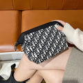 Tragbare Make-up-Tasche mit Leopardenmuster