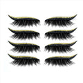 Wasserfester und wiederverwendbarer Eyeliner und Wimpernaufkleber