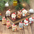 Handgefertigte Tier-Weihnachtsmann-Ornamente