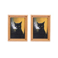 Kühlschrankmagnet mit Katzen-Fotorahmen