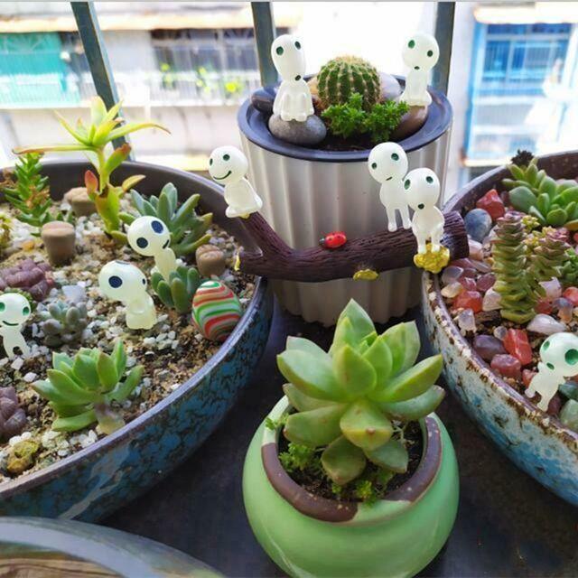 Leuchtende Gartengeist-Miniaturfiguren Hauptbild