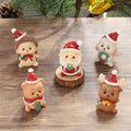 Handgefertigte Tier-Weihnachtsmann-Ornamente