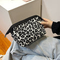 Tragbare Make-up-Tasche mit Leopardenmuster