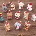Handgefertigte Tier-Weihnachtsmann-Ornamente