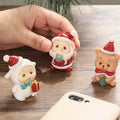 Handgefertigte Tier-Weihnachtsmann-Ornamente