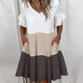 Freizeitkleid mit Rüschenmuster
