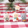 Handgefertigte Tier-Weihnachtsmann-Ornamente
