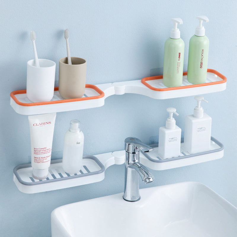 Stanzfreies Badezimmer-Eckregal