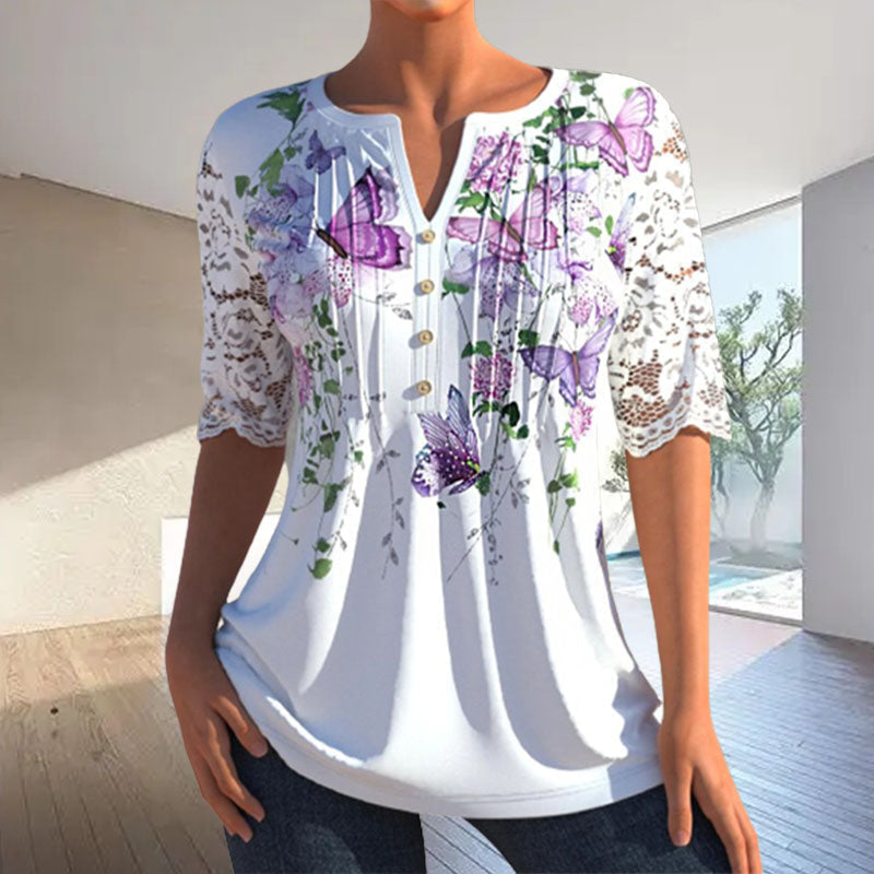 Elegante Bluse mit Aufdruck Hauptbild