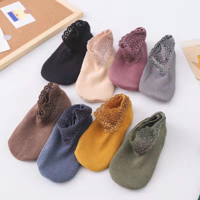Neue modische Spitzenwärmersocken Zweitbild