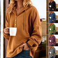 Kapuzenpullover mit Knöpfen