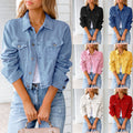 Bunte Jeansjacke