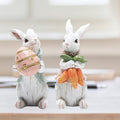 Handgefertigte Osterhasenfiguren