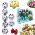 Edelstahltüllen-Set (13-teilig) für Cupcakes und Kuchendekoration