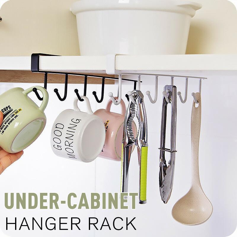 6 Haken für Kleiderbügel unter dem Schrank Zweitbild