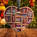 Niedliche herzförmige Bücherregal-Dekoration