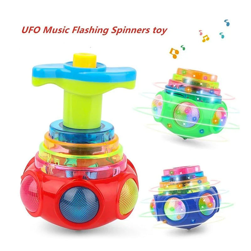 Musik blinkendes Spinnerspielzeug mit Launcher Zweitbild