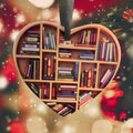 Niedliche herzförmige Bücherregal-Dekoration