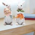 Handgefertigte Osterhasenfiguren