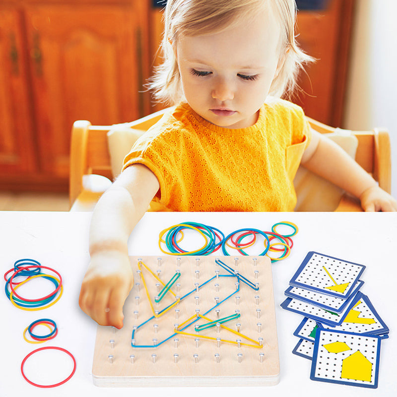 Geoboard aus Holz Zweitbild