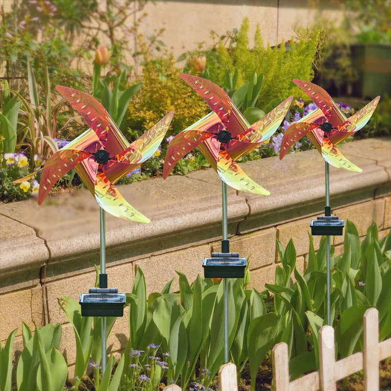 Wasserdichte Solar-Garten-Windmühlenleuchte Hauptbild