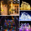 Weihnachts-Lichterkette aus Kupferdraht mit USB-Fernbedienung