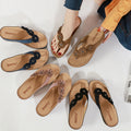 Leichte Blumen-Clip-Toe-Sandalen für Damen