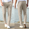 Lässige Herrenhose aus Baumwollleinen