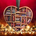Niedliche herzförmige Bücherregal-Dekoration