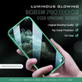 Leuchtend leuchtender Displayschutz aus gehärtetem Glas für das iPhone