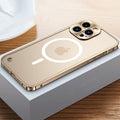 Magnetische Ladehülle mit Metallrahmen für das iPhone
