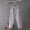 Damen-Hosen mit hoher Taille und lockerer Passform
