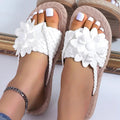 Strand-Flip-Flops mit Blumenmuster