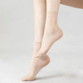 Unsichtbare, rutschfeste Socken aus Kristallseide