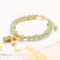 Doppelkette-Armband aus natürlicher Jade