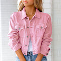 Bunte Jeansjacke