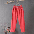 Damen-Hosen mit hoher Taille und lockerer Passform