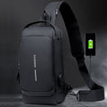 USB-Lade-Sport-Sling-Anti-Diebstahl-Umhängetasche