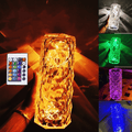 Rose Rays Kristall-Diamant-Tischlampe
