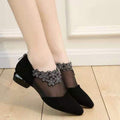 Damen-Netz-Hohlsandalen