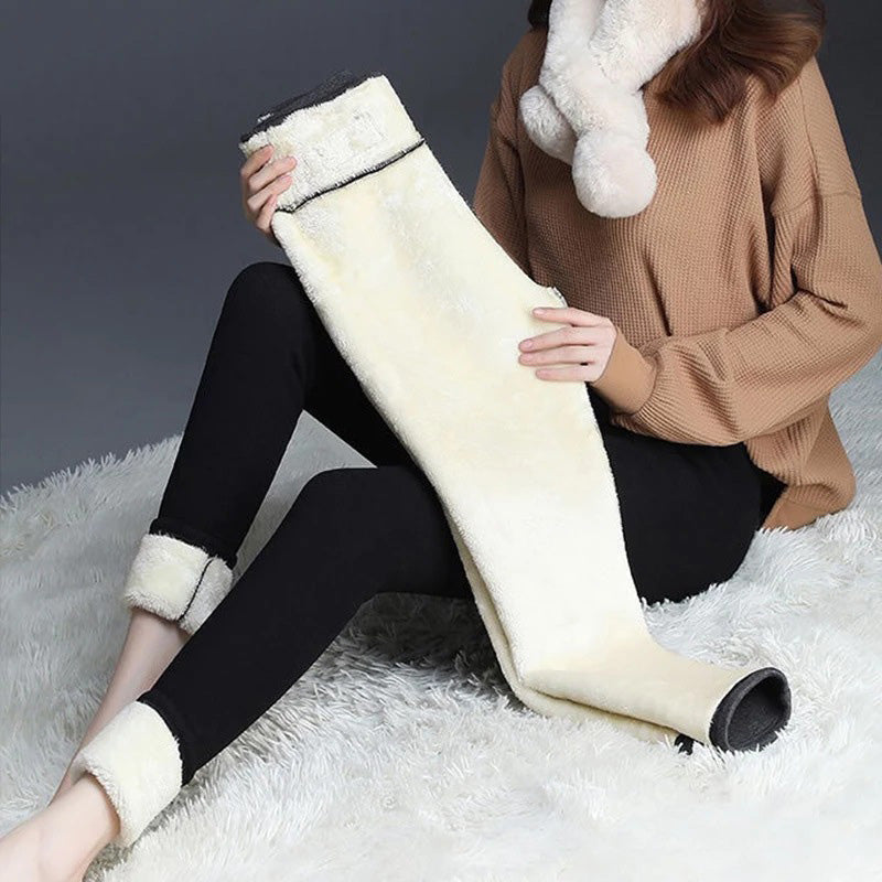 【Bis zu 56 % Rabatt】 Winter-Leggings mit Lammfell-Feeling Zweitbild
