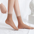 Damensocken aus transparenter Kristallseide