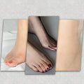 Unsichtbare, rutschfeste Socken aus Kristallseide