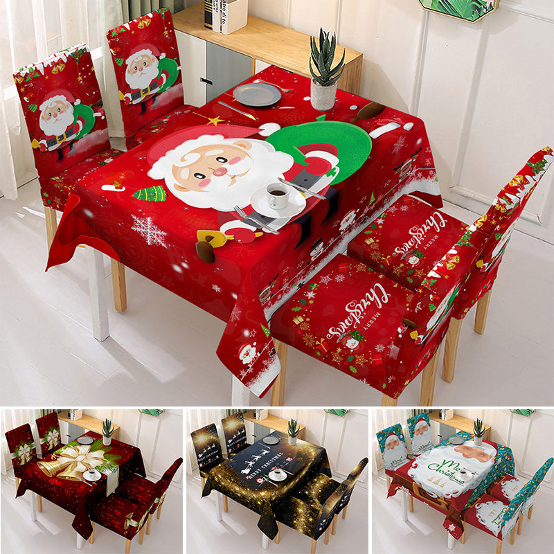 Weihnachten Tischdecke Stuhlbezug Dekoration Zweitbild