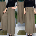 Stilvolle, plissierte Hose mit weitem Bein