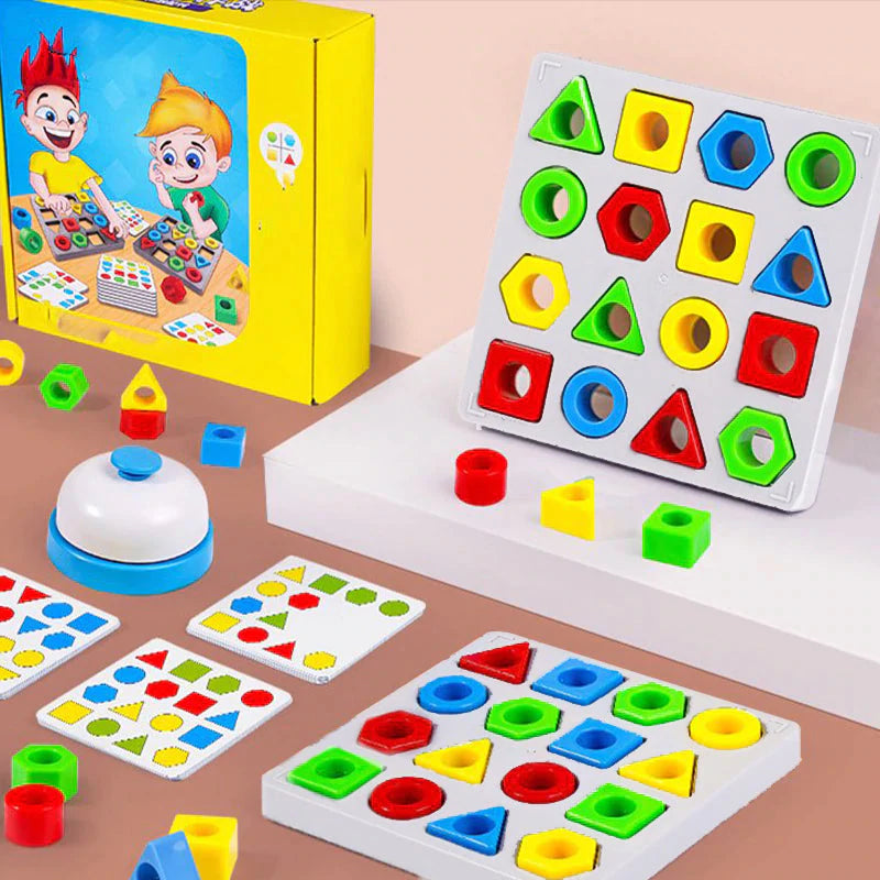 Form-Matteteching-Spiel, farbsensorisches Lernspielzeug