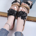 Strand-Flip-Flops mit Blumenmuster