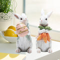 Handgefertigte Osterhasenfiguren