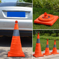 Faltbarer, verkehrsreflektierender Sicherheitskegel